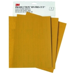 FRE-CUT GOLD PAPER SHEETS 9" X 11" P220 50/SL